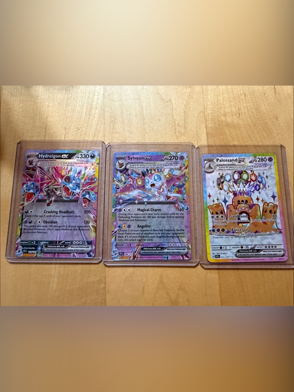 Pokemon Rainbow Holographic GX Card Set - Pink, Purple, Yellow Accents